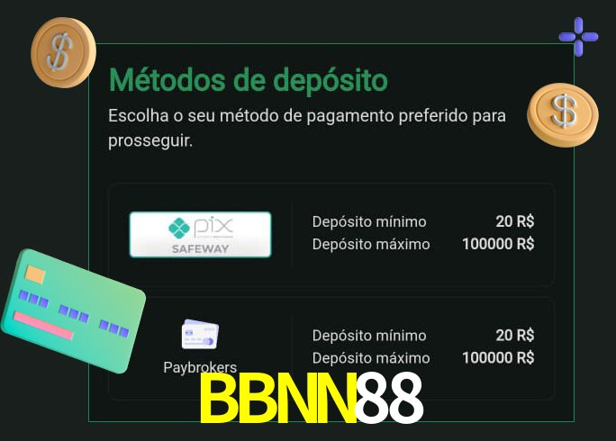 O cassino BBNN88 oferece uma grande variedade de métodos de pagamento